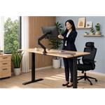 stolný držiak pre 1 monitor 35", 1 rameno s plynovou pružinou, čierny