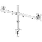 stolný držiak pre 2 monitory 35", 2 ramená, biely