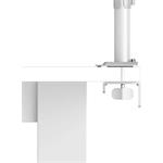 stolný držiak pre 2 monitory 35", 2 ramená, biely