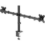 stolný držiak pre 2 monitory 35", 2 ramená, čierny