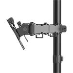 stolný držiak pre 2 monitory 35", 2 ramená, čierny
