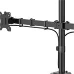 stolný držiak pre 2 monitory 35", 2 ramená, čierny
