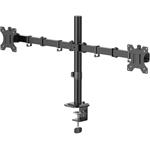 stolný držiak pre 2 monitory 35", 2 ramená, čierny
