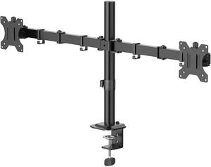 stolný držiak pre 2 monitory 35", 2 ramená, čierny
