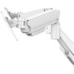 stolný držiak pre 2 monitory 35", 2 ramená s plynovou pružinou, biely