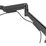 stolný držiak pre 2 monitory 35", 2 ramená s plynovou pružinou, čierny