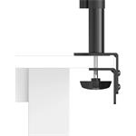stolný držiak pre 3 monitory 27", 2 ramená, čierny