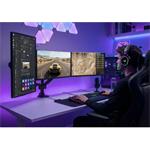 stolný držiak pre 3 monitory 32", 2 ramená s plynovou pružinou, čierny