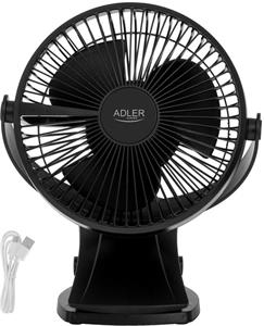 Stolový ventilátor s klipom Adler AD 7342 čierny