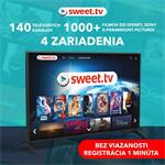 SWEET.TV, balík "L", 1 mesačné predplatné, fyzická kartička