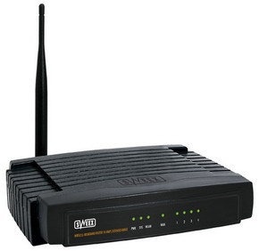 Sweex bezdrôtový router LW050V2, 54Mbps