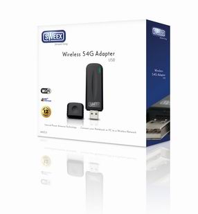 Sweex LW053 bezdrôtový USB adaptér, 54Mbps