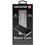 Swissten Black Core powerbank, 18W, 30 000 mAh