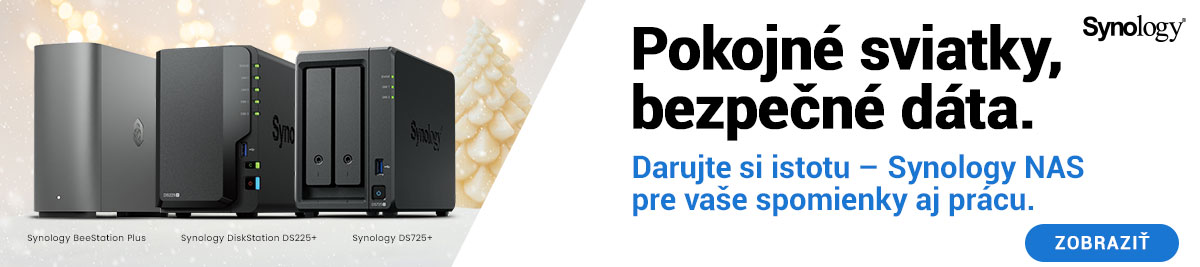 Synology - Pokojné sviatky, bezpečné dáta
