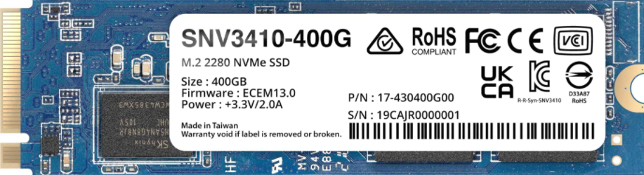 Synology SNV3410-400G, SSD M.2 NVMe, 400 GB