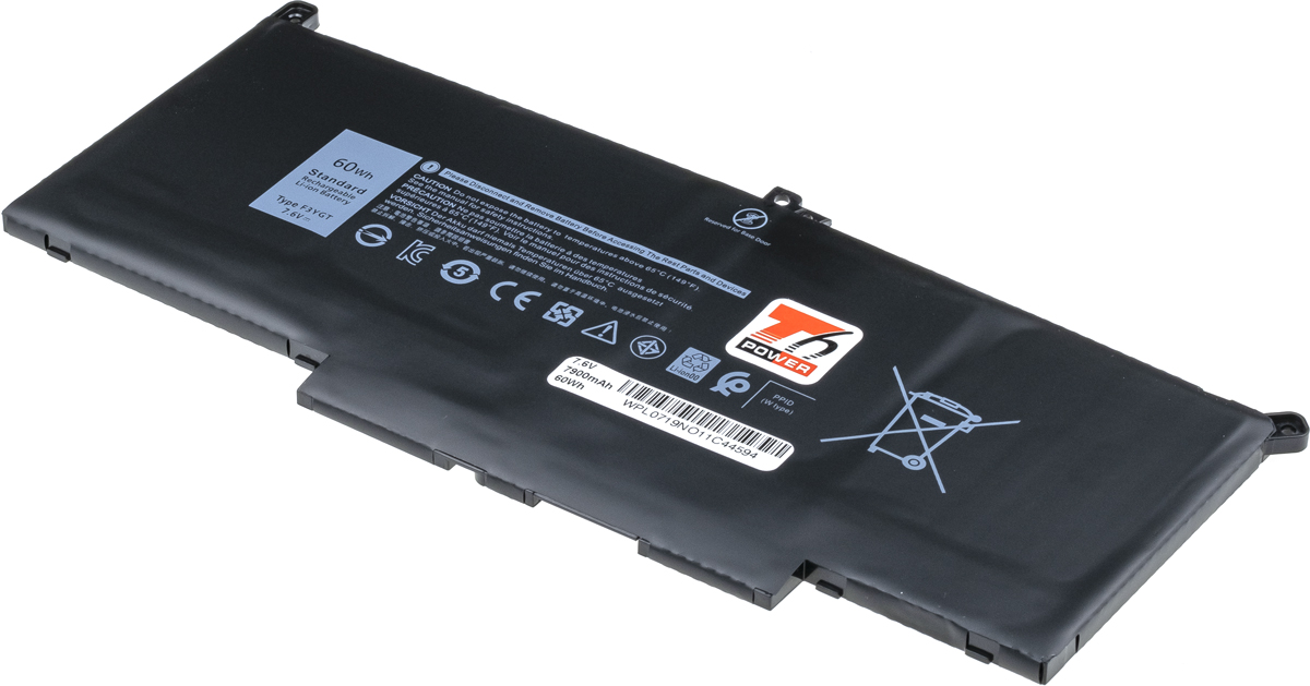 T6 Power batéria pre Dell Latitude 7280, 7290, 7380, 7390, 7480, 7490, 7900mAh(60Wh), 4cell, Li-pol