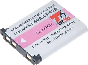 T6 Power batéria pre Olympus Li-40B, Li-42B, D-Li63, EN-EL10, NP-45, NP-80, KLIC-7006, D-Li108, 620mAh