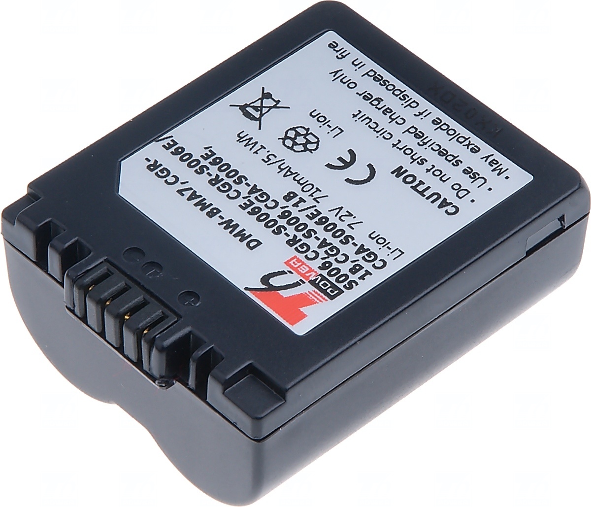 T6 Power batéria pre Panasonic DMW-BMA7, CGR-S006, CGR-S006E, CGA-S006, 710 mAh (5.1 Wh), Li-ion