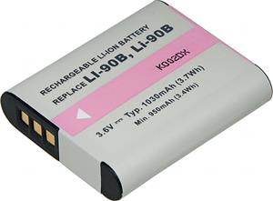 T6 Power Li-90B batéria pre Olympus ,900 mAh (3.3 Wh), Li-ion