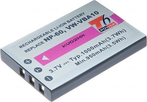 T6 Power NP-60 Batéria pre KLIC-5000, NP-30, LI-20B, 1000 mAh (3.7 Wh), Li-ion