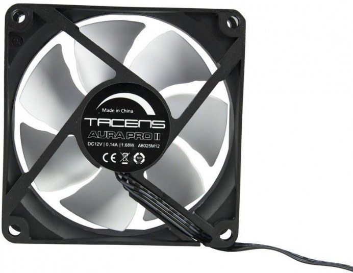 Tacens ventilátor AURA II, 80x80x25mm, 10dBA