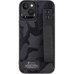 Tactical Camo Troop Drag Strap kryt pre Apple iPhone 14 Plus, čierny