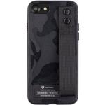 Tactical Camo Troop Drag Strap kryt pre Apple iPhone 7/8/SE2020/SE2022, čierny