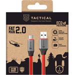 Tactical Fat Man 2.0 Cable, kábel, USB-A/USB-C, 1m, červený
