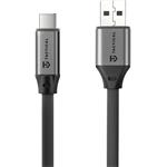 Tactical Fat Man 2.0 Cable, kábel, USB-A/USB-C, 1m, sivý