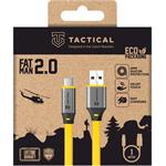 Tactical Fat Man 2.0 Cable, kábel USB-A/USB-C, 1m, žltý