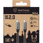 Tactical Fat Man 2.0 Cable, kábel, USB-C/USB-C, 1m, sivý