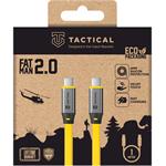 Tactical Fat Man 2.0 Cable, kábel, USB-C/USB-C, 1m, žltý