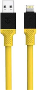 Tactical Fat Man kábel USB-A/Lightning 60 W, 1 m, žltý