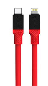 Tactical Fat Man kábel USB-C/Lightning 60 W, 1 m, červený