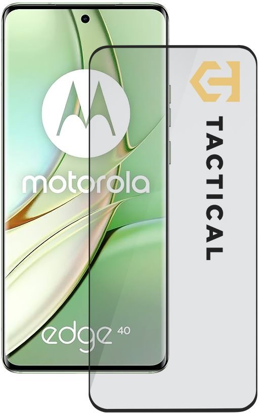 Tactical Glass Shield 5D sklo pre Motorola Edge 40, čierne