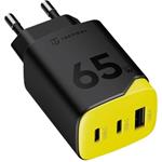 Tactical Minimi GaN, cestovný adaptér 2x USB-C + USB-A, 65W