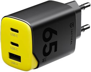 Tactical Minimi GaN, cestovný adaptér 2x USB-C + USB-A, 65W