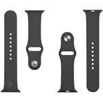 Tactical silikónový remienok pre Apple Watch 1/2/3/4/5/6/7/8/SE 38/40/41mm, čierny