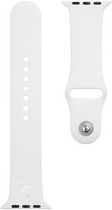 Tactical silikónový remienok pre Apple Watch 1/2/3/4/5/6/7/8/SE 42/44/45mm, biely
