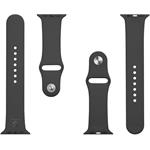 Tactical silikónový remienok pre Apple Watch 1/2/3/4/5/6/7/8/SE 42/44/45mm, čierny