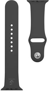 Tactical silikónový remienok pre Apple Watch 1/2/3/4/5/6/7/8/SE 42/44/45mm, čierny