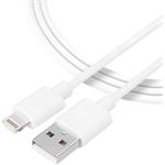 Tactical Smooth Thread kábel USB-A/Lightning 0.3m, biely