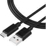 Tactical Smooth Thread kábel USB-A/USB-C, 2 m, čierny