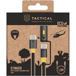 Tactical Stinger kábel USB-C na USB-C, 1,5m, čierny