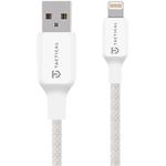 Tactical Stitch Thread Cable USB-A/Lightning kábel, 1m, biely