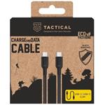 Tactical Stitch Thread Cable USB-C/USB-C kábel, 0.3m, čierny