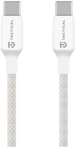 Tactical Stitch Thread Cable USB-C/USB-C kábel, 2m, biely