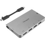 Targus USB-C Single Video Multi-Port Hub, dokovacia stanica, strieborná
