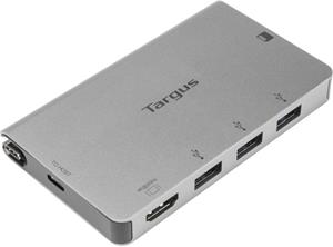 Targus USB-C Single Video Multi-Port Hub, dokovacia stanica, strieborná