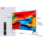 TCL 32V4C SMART TV, QLED, HD, AndroidTV, 32" (80cm)